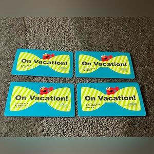 *6 for $10!*Lot of 4 Universal Studios Japan Elmo Bowtie Vacation Sticker Sesame